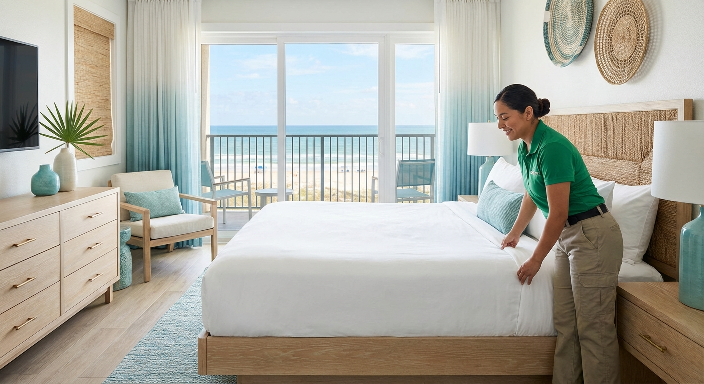 Airbnb turnover cleaning on South Padre Island